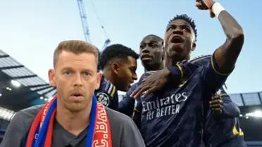 Jota Jordi de El Chiringuito y Real Madrid festejando su pase a Champions League