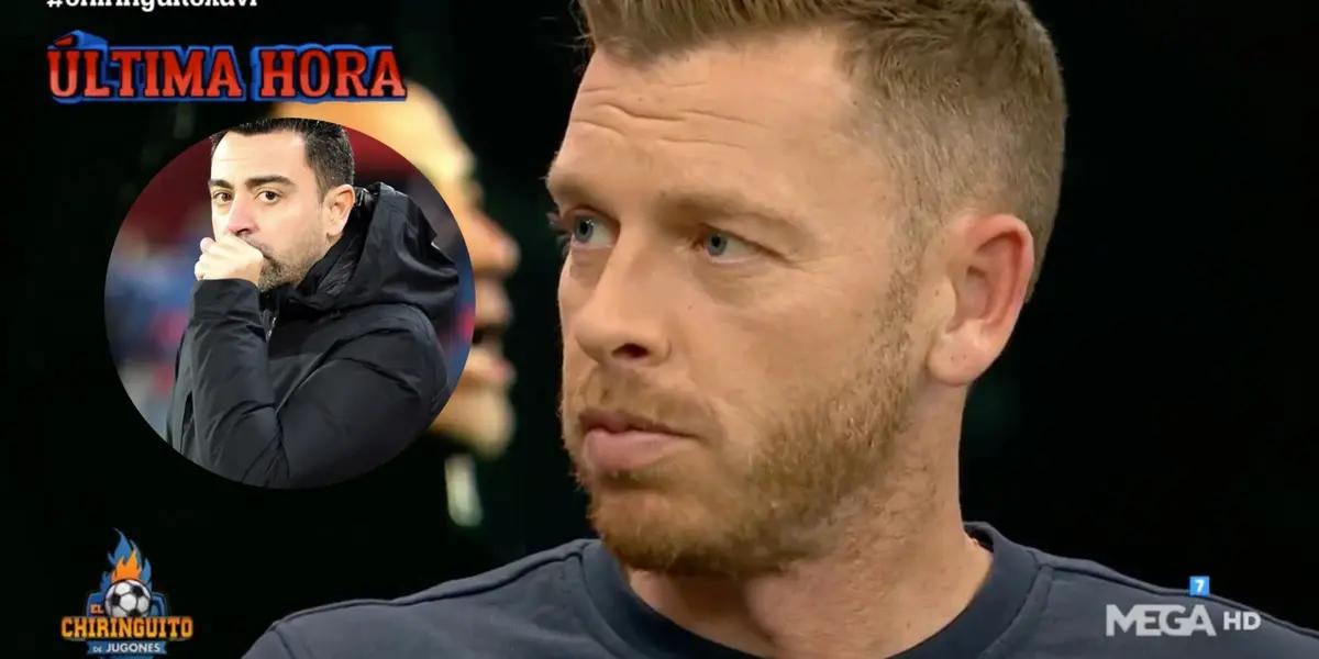 Jota Jordi, de El Chiringuito, y Xavi Hernández