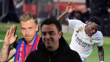 Jota Jordi, panelista de El Chiringuito, y Xavi Hernández entrenador del FC Barcelona