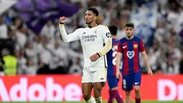 Jude Bellingham celebrando el gol del Real Madrid ante FC Barcelona