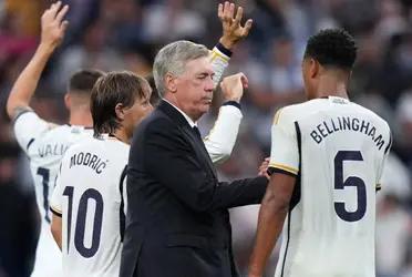 Jude Bellingham es la gran figura del Real Madrid, sin embargo Carlo Ancelotti elogió a otro jugador del equipo