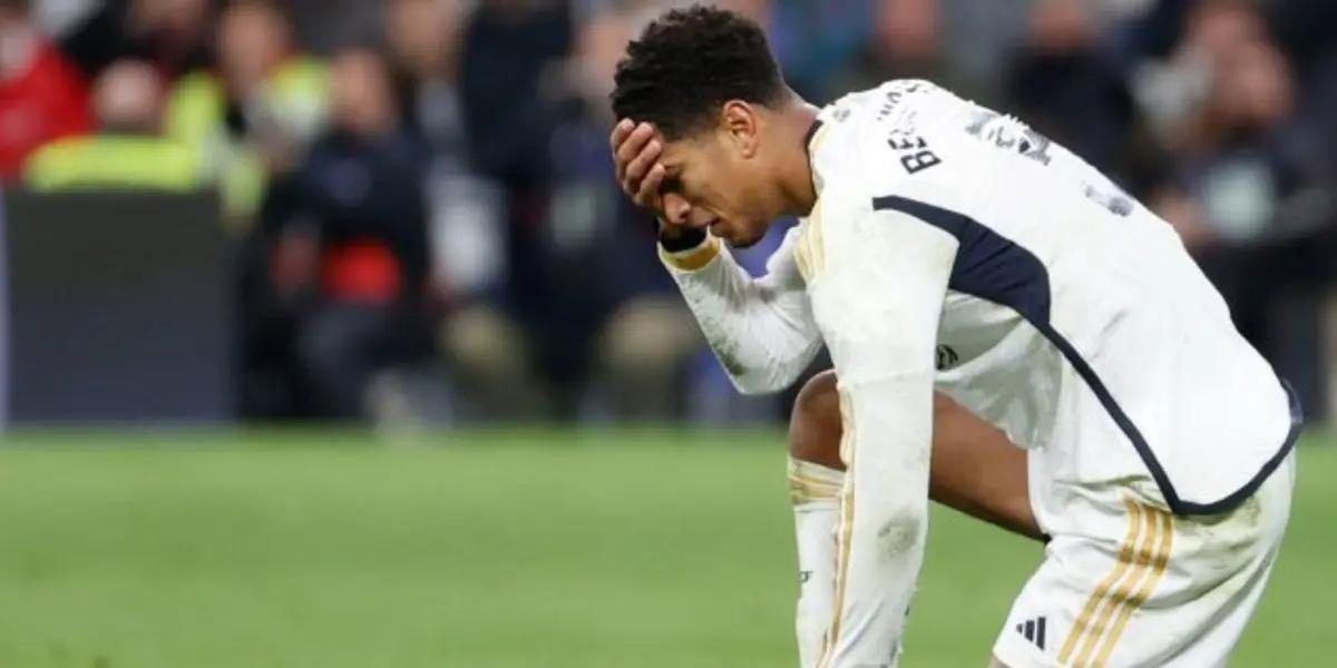 Jude Bellingham está mal de su hombro y esto preocupa en el Real Madrid, porque les hace falta