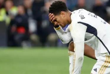 Jude Bellingham está mal de su hombro y esto preocupa en el Real Madrid, porque les hace falta