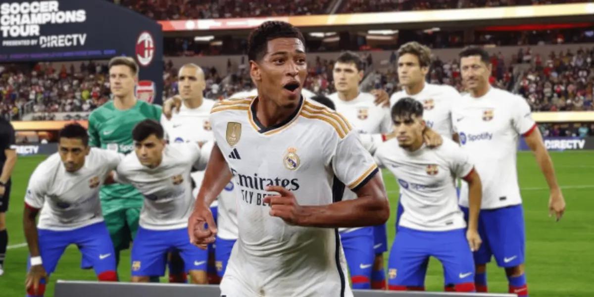 Jude Bellingham imitó a un actual jugador de FC Barcelona en la celebración ante Athletic Bilbao