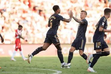 Jude Bellingham puso el 1-1 del Real Madrid en el Power Horse Stadium luego del tanto de Sergio Arribas en Almería.
