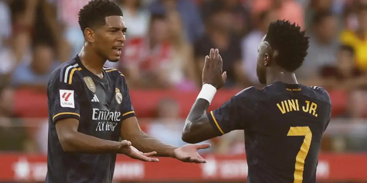 Jude Bellingham y Vinicius Junior, jugadores del Real Madrid