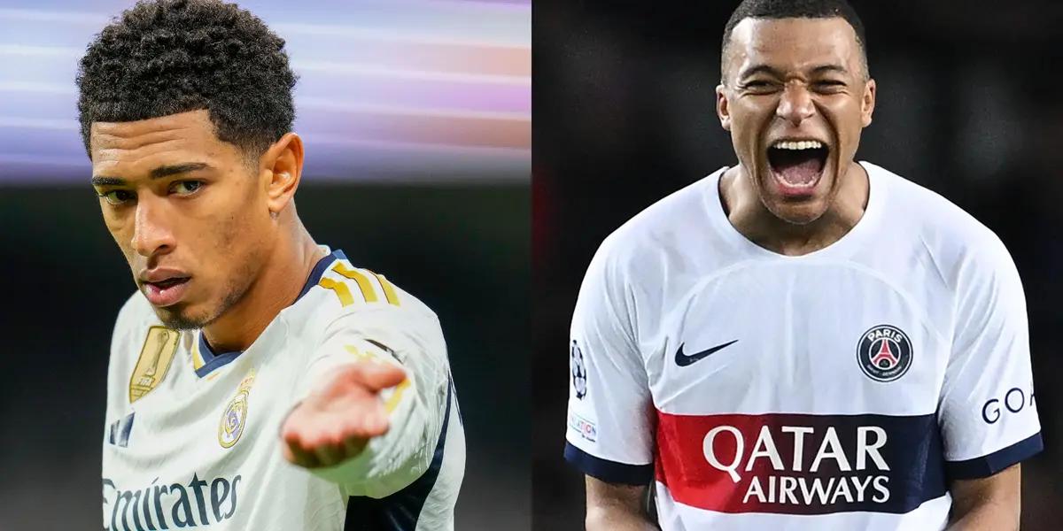 Jude Bellngham, jugador del Real Madrid, y Kylian Mbappé del PSG