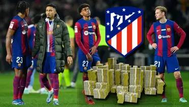 Jugadores del FC Barcelona derrotados