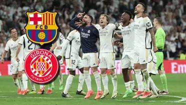 Jugadores del Real Madrid celebrando