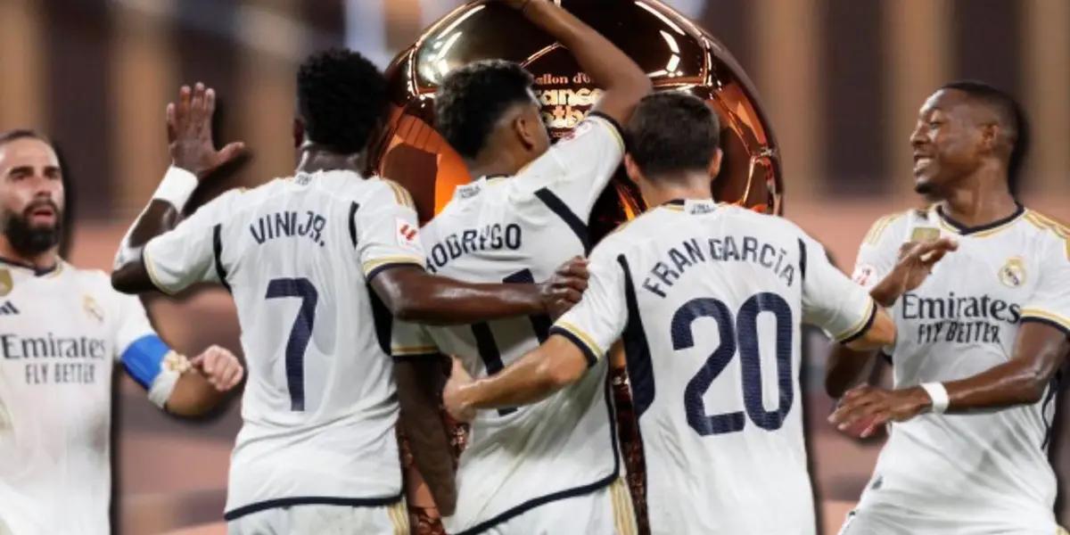 Jugadores del Real Madrid celebrando un gol