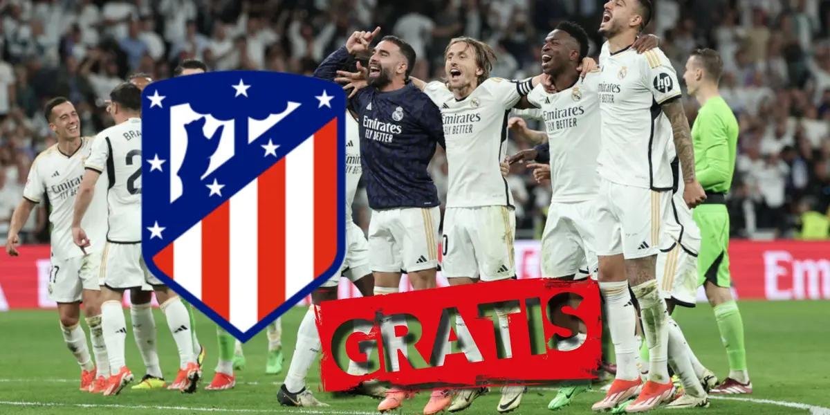 Jugadores del Real Madrid festejando el título