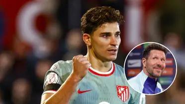 Julián Álvarez - Diego Simeone (Foto: X)