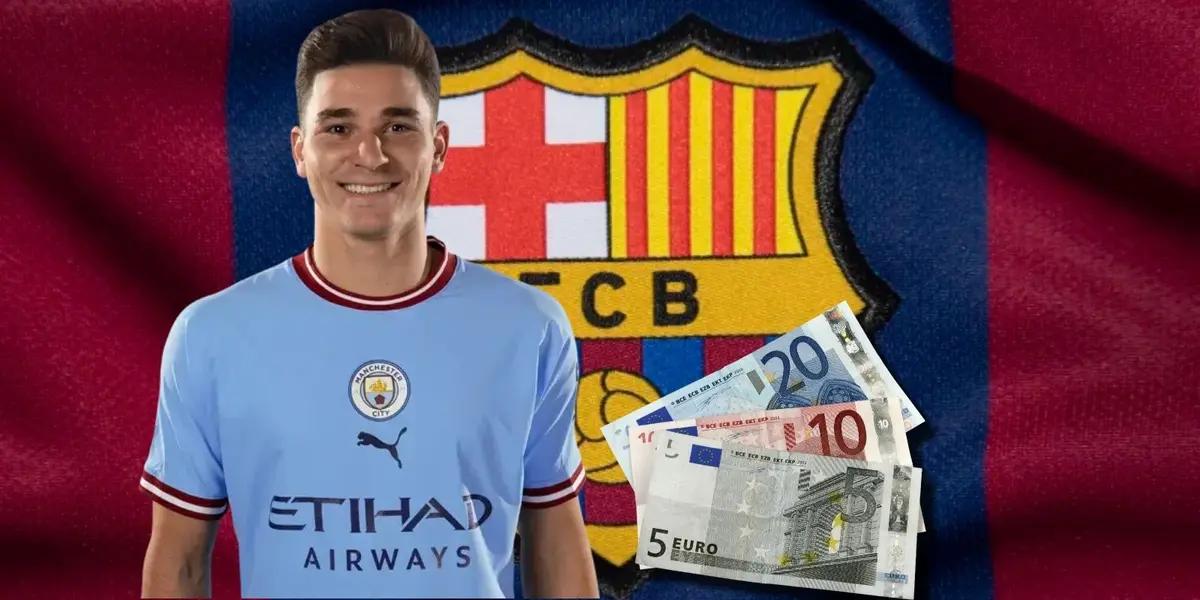 Julián Álvarez es posibilidad para el FC Barcelona, mira el salario que podría tener mientras en Manchester City cobra 6 millones