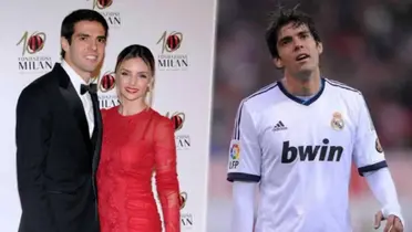 Kaká, ex jugador del Real Madrid, con su ex pareja Caroline Celico