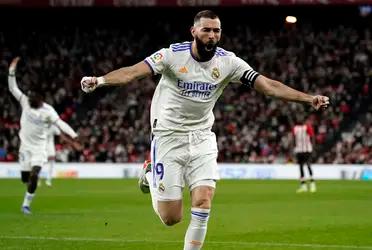 Karim Benzema anotó tres goles ante el Chelsea por el partido de ida de los cuartos de final de la Champions League, el partido anterior le marcó tres al Paris Saint Germain para llevar al Real Madrid a cuartos.