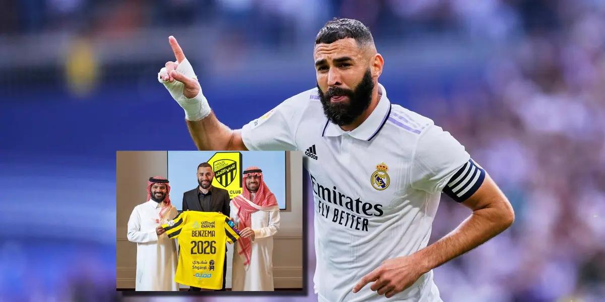 Karim Benzema, ex delantero del Real Madrid, hoy en Al-Ittihad