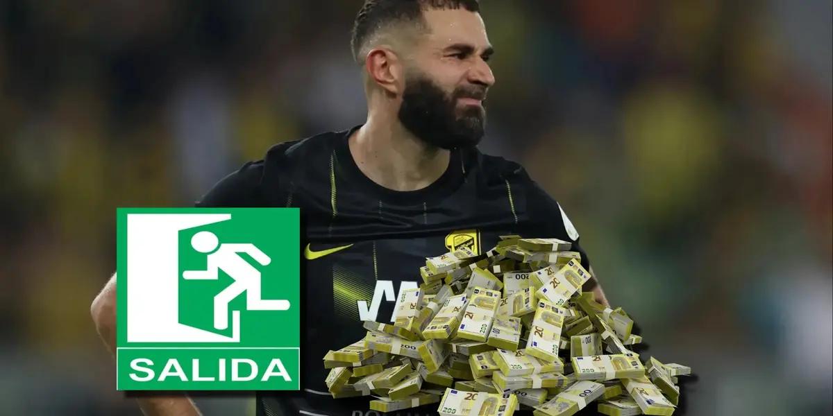 Karim Benzema no la pasa bien en el Al-Ittihad y en el caso de salir, deben pagar su millonaria cláusula