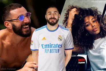 Karim Benzema pasa uno de los mejores momentos de su carrera y una gran inspiración en su vida la tiene en su casa con la mujer a la que le ha dedicado su amor en los últimos años.