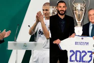 Karim Benzema se fue del Real Madrid y tuvo sentidas palabras de Florentino Pérez en su adiós