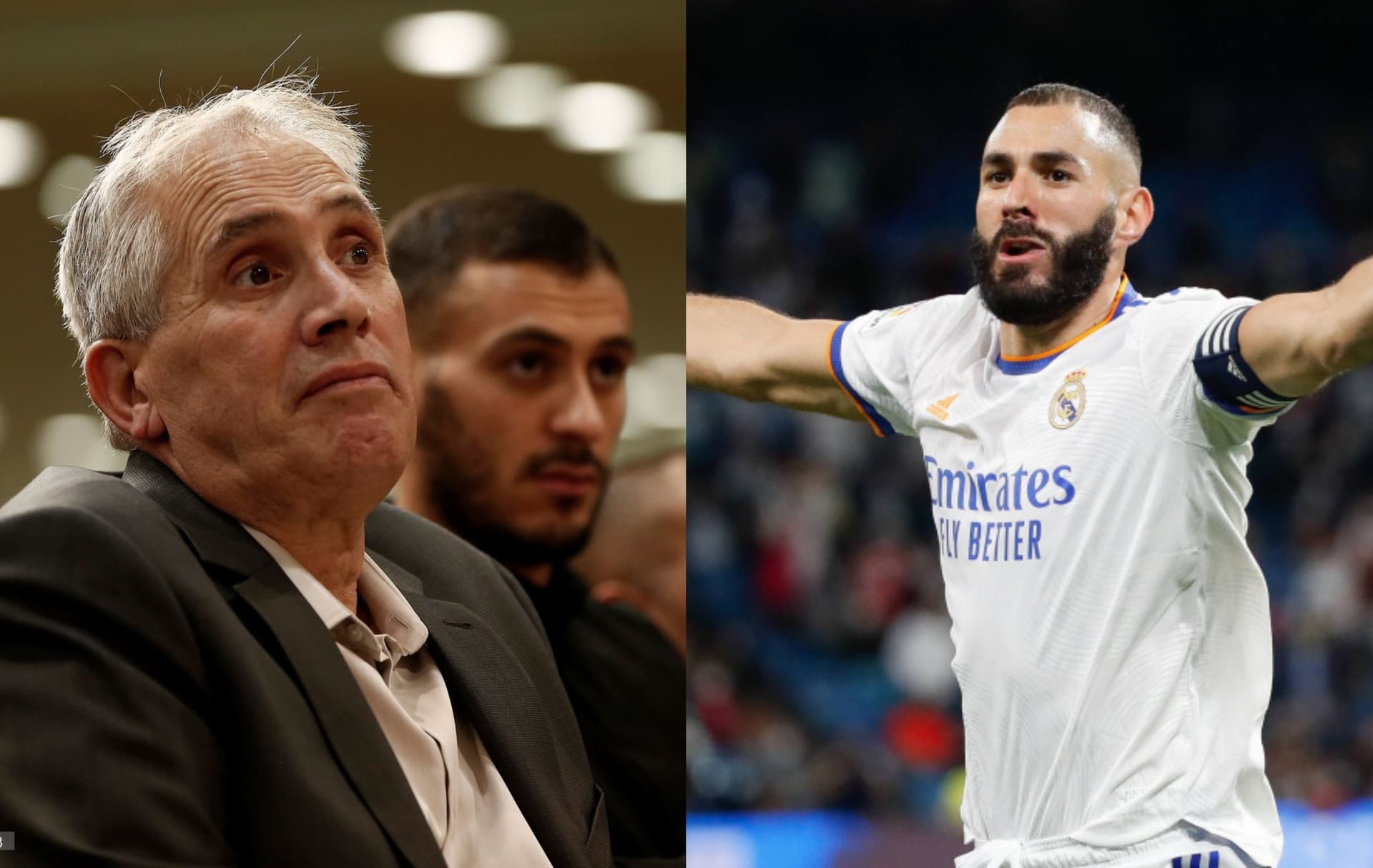 Karim Benzema y su padre / Foto: Collage