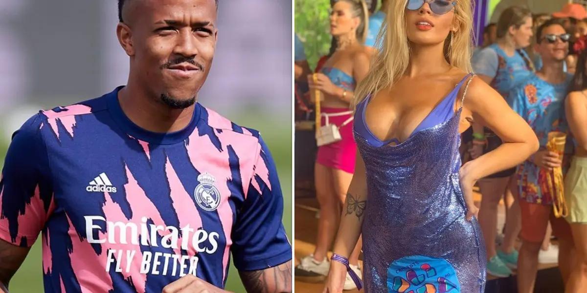 Karoline Lima, la pareja Éder Militão, el central del Real Madrid aseguró que ha sentido mucha presión por la diferencia de color de piel entre ella y el futbolista.