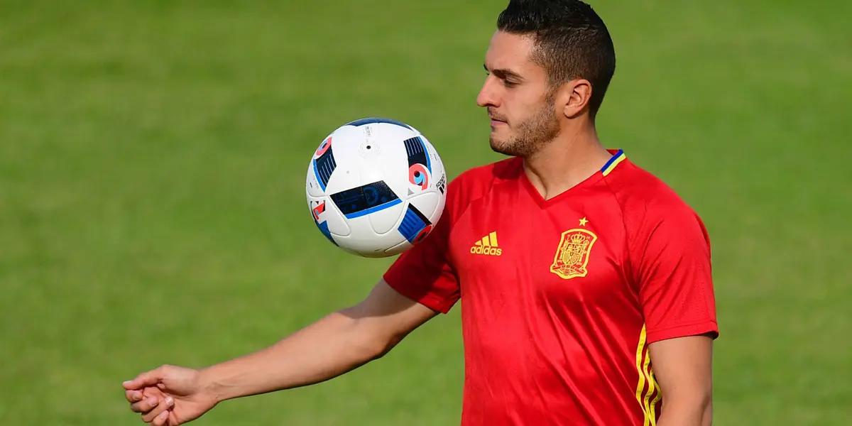 Koke y Saravia pasaron por la rueda de prensa.