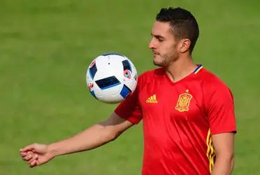 Koke y Saravia pasaron por la rueda de prensa.