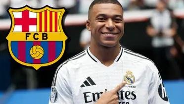 Kylian Mbappé con la camiseta del Real Madrid / Foto: El Independiente