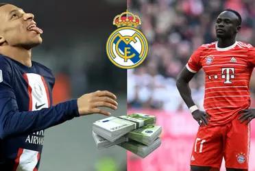 Kylian Mbappé es caro y apareció Sadio Mané que podría ganar esta cifra si llega al Real Madrid