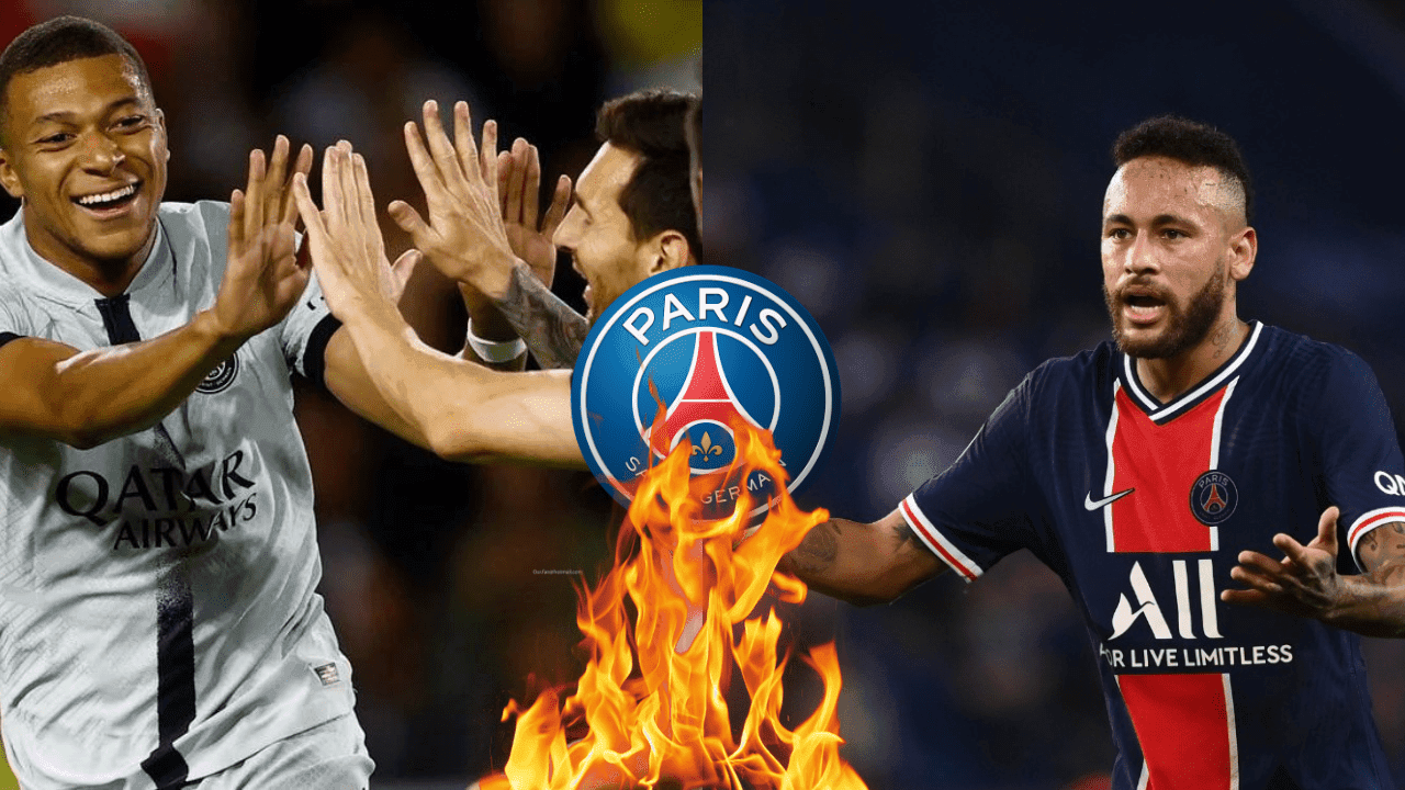 Kylian Mbappé festejó de manera bastante efusiva con Messi en el segundo tanto y Neymar no se lo habría tomado nada bien.