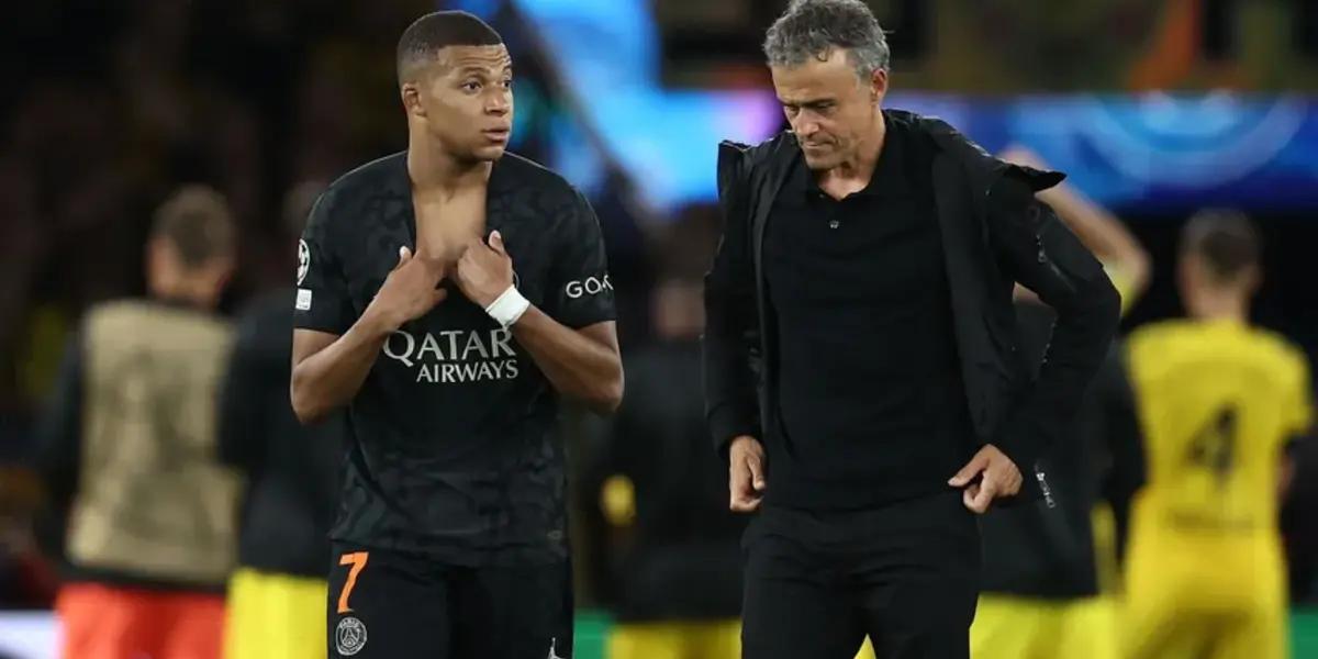 Kylian Mbappé fue cambiado de forma sorpresiva en el último partido del PSG, por decisión de Luis Enrique