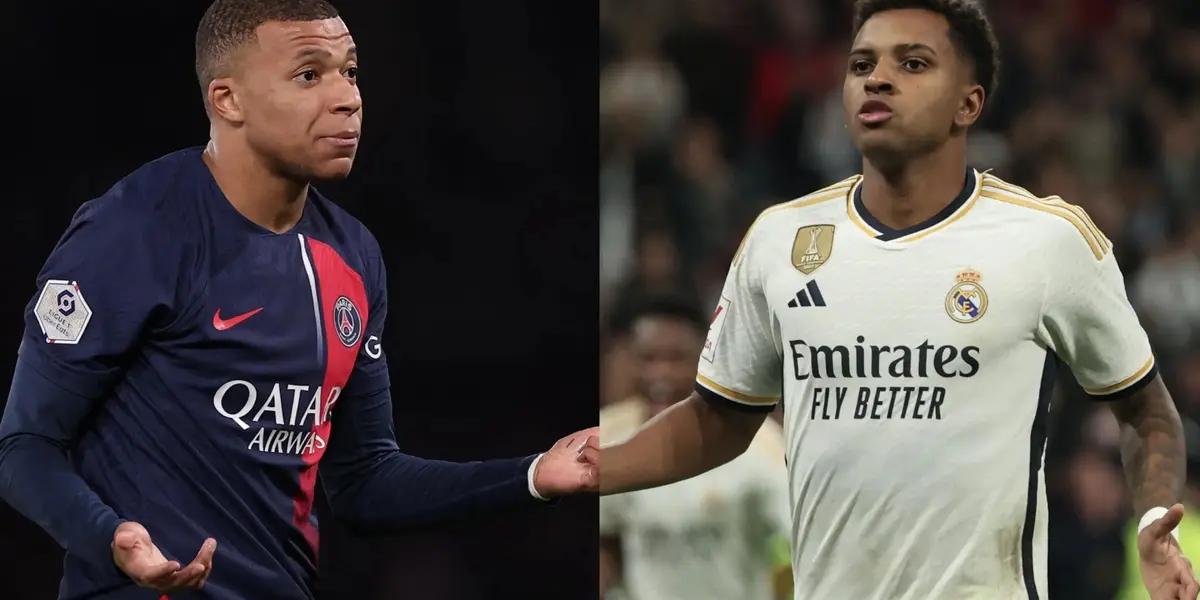 Kylian Mbappé, jugador del PSG, y Rodrygo Goes del Real Madrid