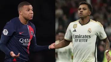 Kylian Mbappé, jugador del PSG, y Rodrygo Goes del Real Madrid