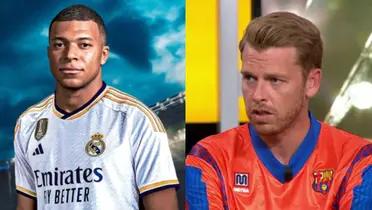 Kylian Mbappé, próximo jugador del Real Madrid, y Jota Jordi