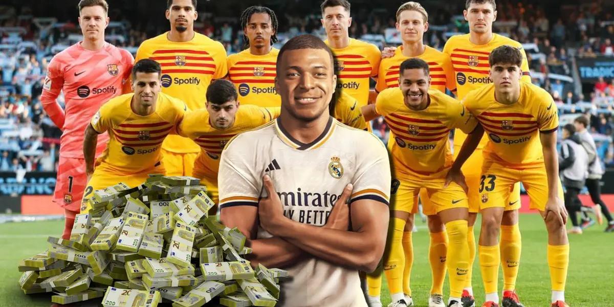 Kylian Mbappé tendrá un salario bajo en el Real Madrid, a comparación de estos dos jugadores del FC Barcelona
