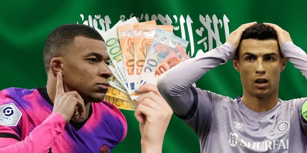 Kylian Mbappé tiene una fuerte oferta desde Arabia Saudita y esto generó en Cristiano Ronaldo