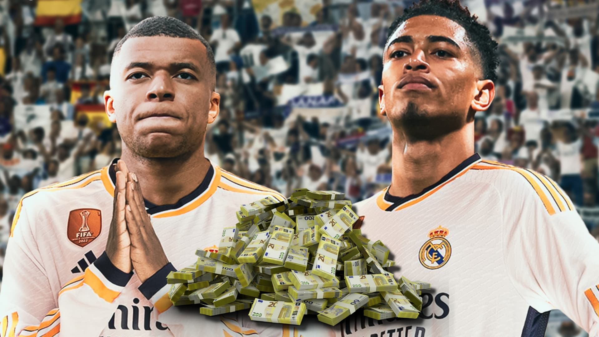 Kylian Mbappé y Jude Bellingham del Real Madrid