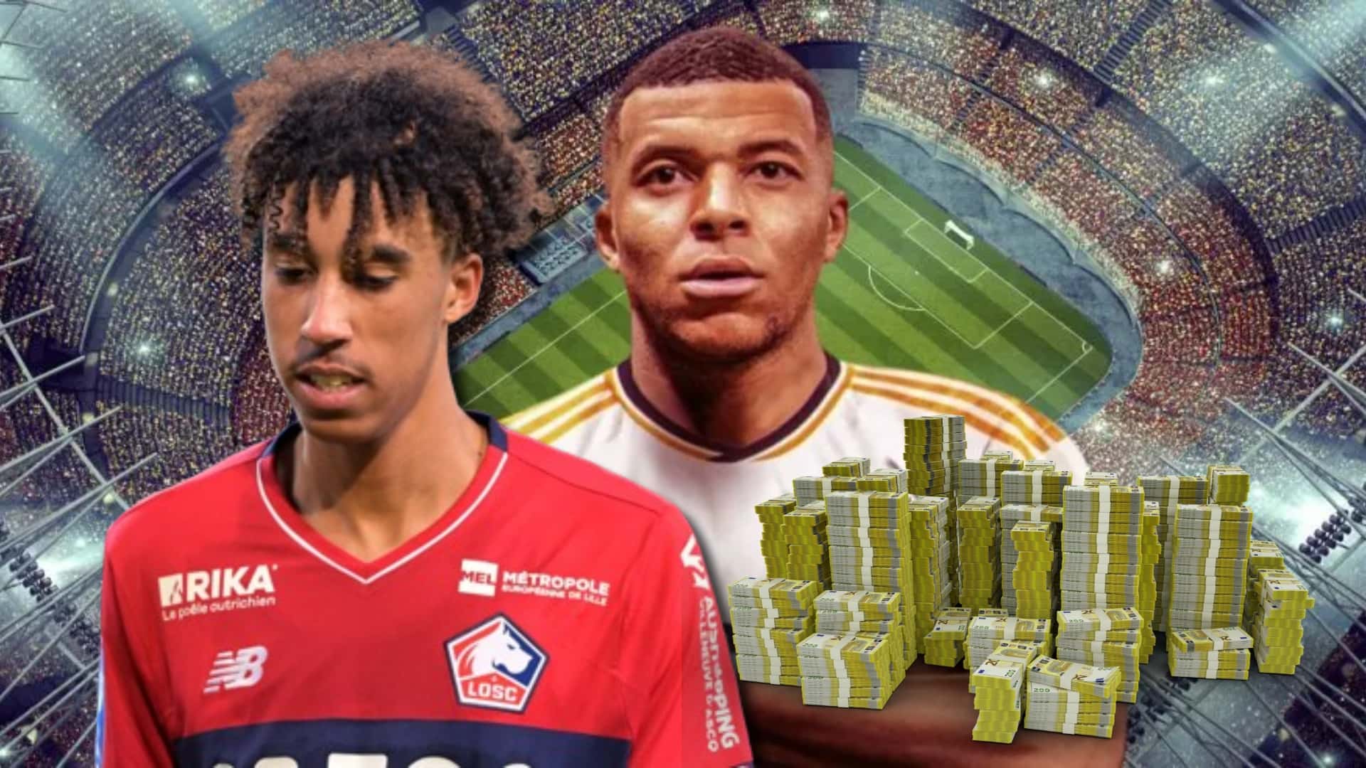 Kylian Mbappé y Leny Yoro / Foto: Collage