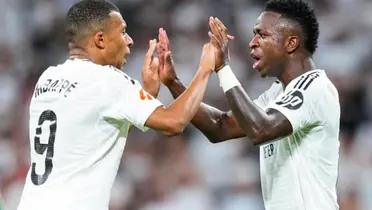 Kylian Mbappé y Vinicius / Foto: La Razón