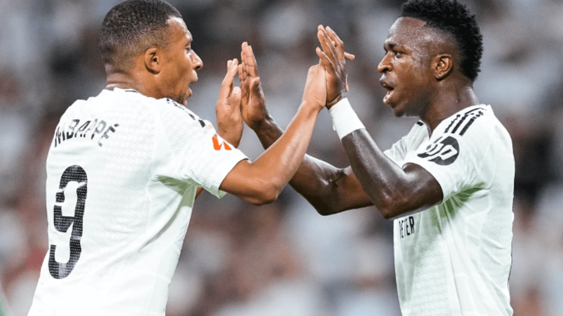 Kylian Mbappé y Vinicius / Foto: La Razón