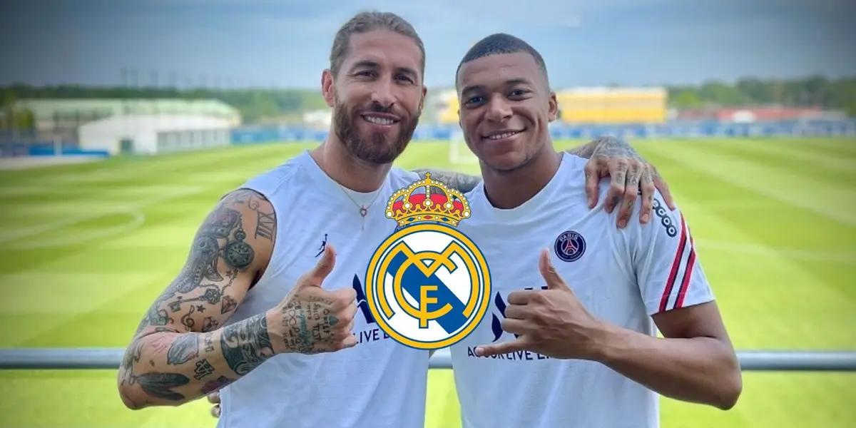 Kylian se tomó una peculiar foto en la finca del ex capitán del Real Madrid.