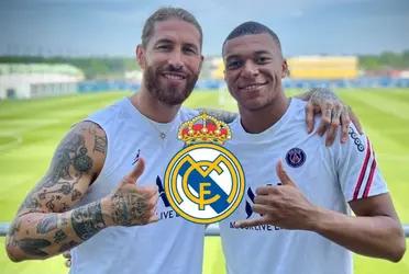 Kylian se tomó una peculiar foto en la finca del ex capitán del Real Madrid.