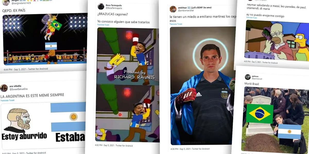 La Agencia Nacional de Vigilancia Sanitaria de Brasil (Anvisa) pidió deportar a Emiliano Martínez, Giovani Lo Celso, Cristian Romero y Emiliano Buendía, cuatro de los convocados por Lionel Scaloni, lo que desencadenó la suspensión del encuentro. Y lo que disparó una enorme cantidad de memes y reacciones en las redes sociales.