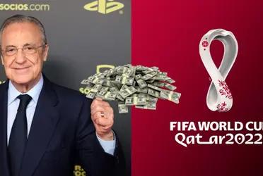La Copa del Mundo ofrece una cantidad de dinero por cada jugador a medida que van avanzando de ronda.