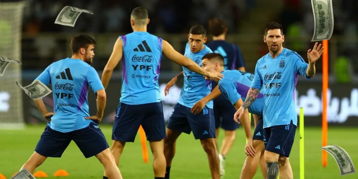 La delegación de la Albiceleste armó un torneo de truco que otorga un buen premio económico para el ganador.