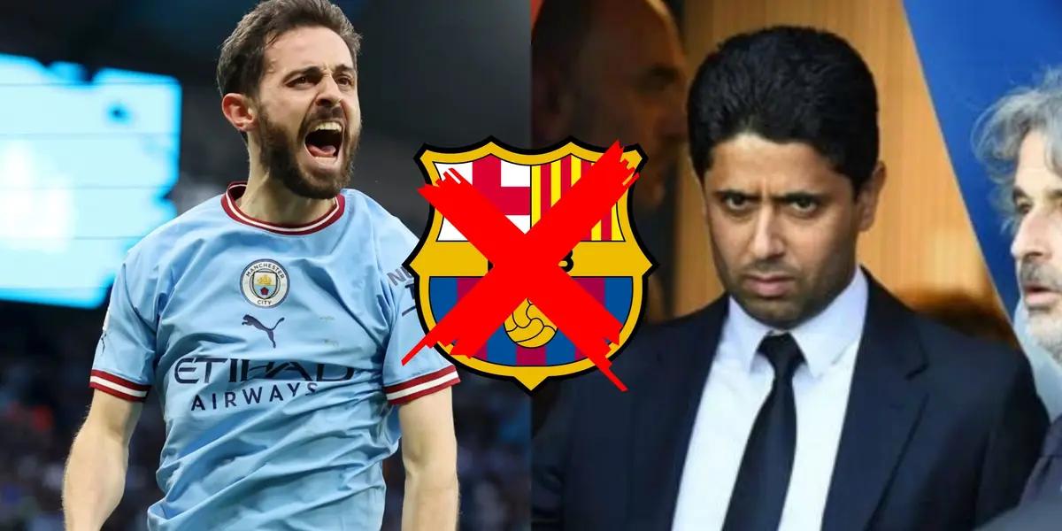 La estrategia de PSG para que Bernardo Silva fiche por ellos y no por Barcelona