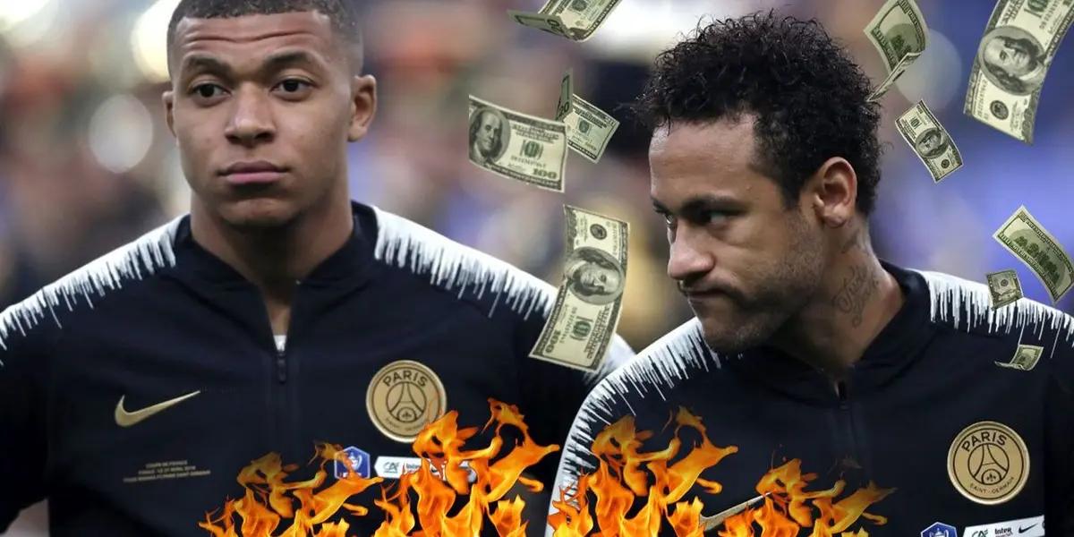 La estrella francesa del París Saint-Germain estaría furioso con el astro brasileño por una peculiar razón.