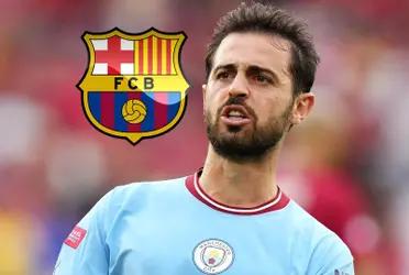 La figura lusa del Manchester City se habría contactado con la directiva culé.