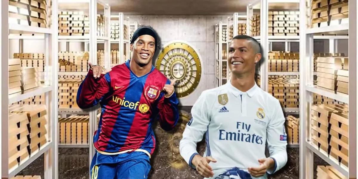 La fortuna actual de Ronaldinho a sus 44 años, mientras CR7 tiene 500 millones