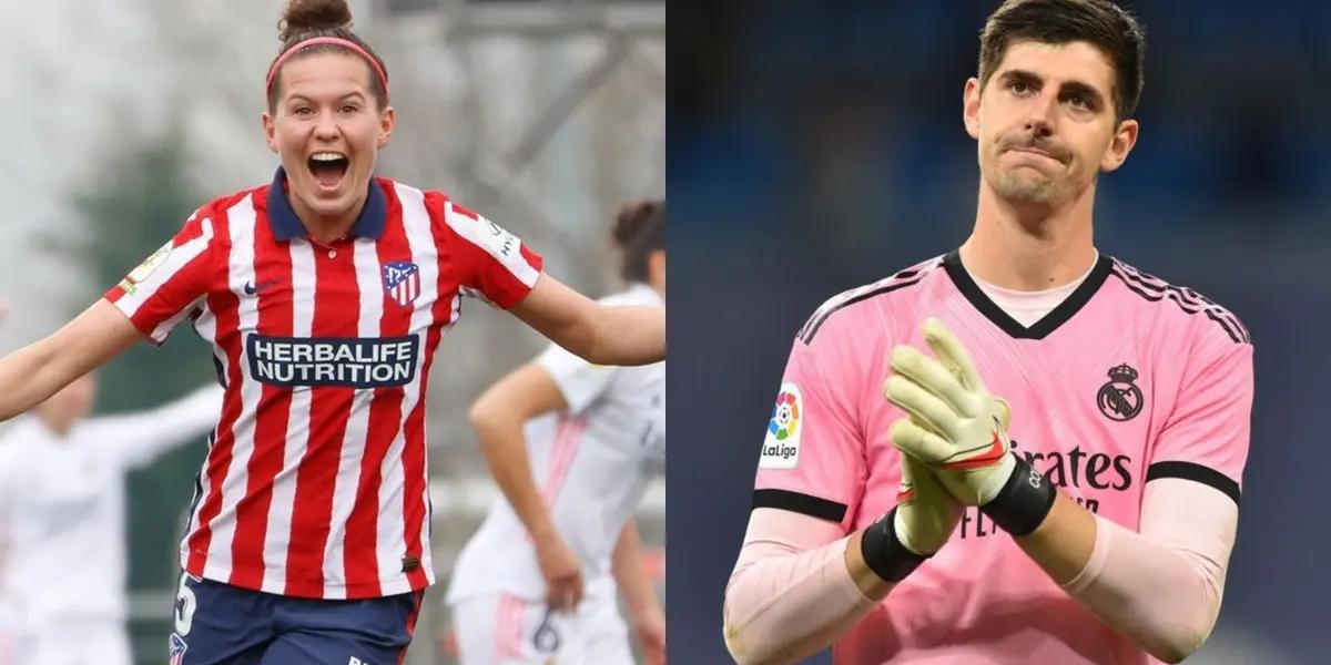 La futbolista Carmen Menayo del Atlético de Madrid felicitó al Real Madrid por la obtención de la Champions League, aunque dejo un duro reclamo en contra del portero merengue.